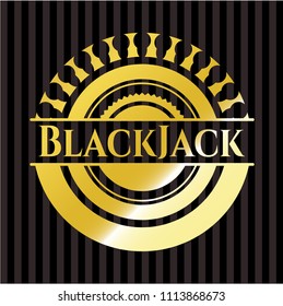  BlackJack golden emblem or badge