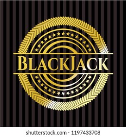 BlackJack golden emblem or badge