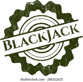 BlackJack grunge seal
