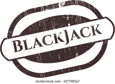 BlackJack grunge seal