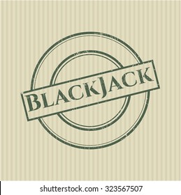 BlackJack grunge stamp
