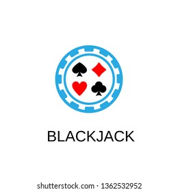Blackjack icon. Blackjack symbol design. Stock - Vector illustration can be used for web