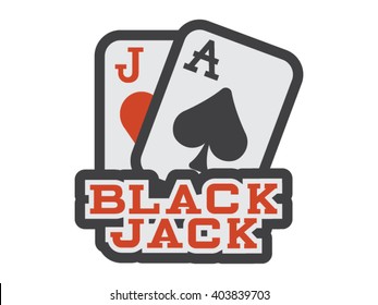 Blackjack Illustration - Flat Icon