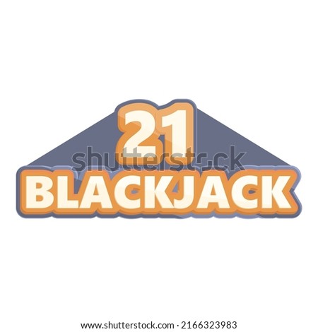 Blackjack king icon cartoon vector. Casino jack. Poker card