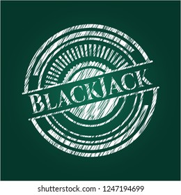 BlackJack on chalkboard