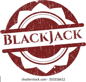 BlackJack rubber seal with grunge texture