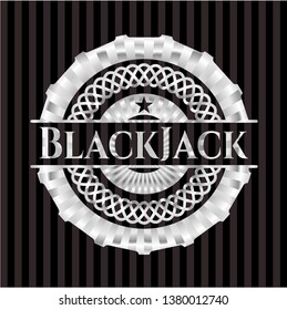 BlackJack silver shiny badge