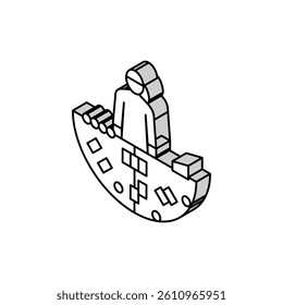 blackjack slot game isometric icon vector. blackjack slot game sign. isolated symbol illustration