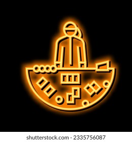 blackjack slot game neon light sign vector. blackjack slot game illustration