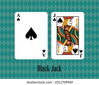 Blackjack Vector Card Game