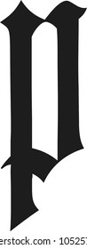 Blackletter modern gothic font petrix