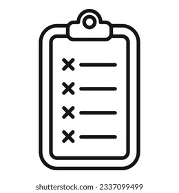 Blacklist board icon outline vector. Cyber trash. User email