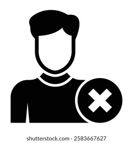 blacklist Vector glyph icon Design 