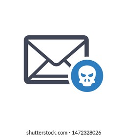Blackmail Email Vector Graphics Icon