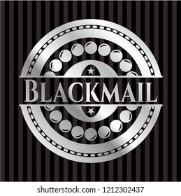 Blackmail silver badge or emblem