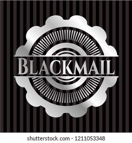 Blackmail silver shiny emblem