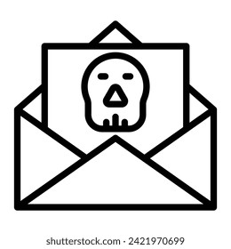 Blackmail Vector Line Icon Design