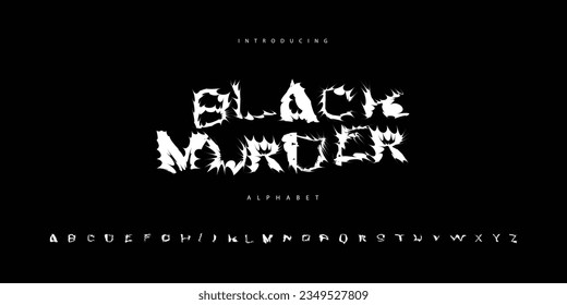 blackmetal font rock alphabet root font