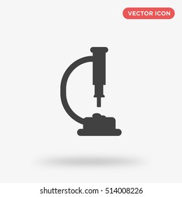 BlackmMicroscope vector icon on white background