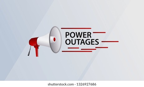 The blackout, the logo with the speaker