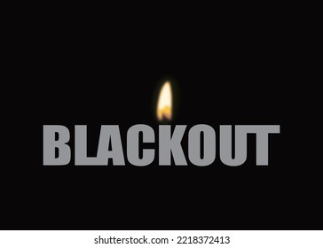 Blackout – Power Grid Overloaded. Blackout Concept.