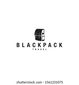 Blackpack bag logo design concept