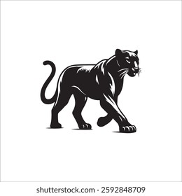 Black-Panther-Silhouette-Vector – Wild Animal Illustration