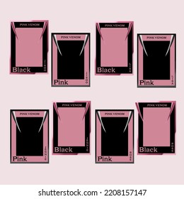 Blackpink Frame Card Clipart Template