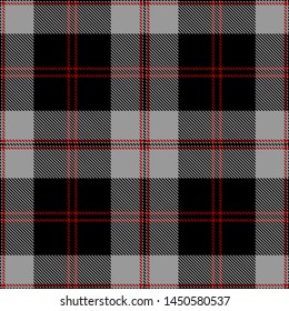 Black,Red and Gray Tartan Plaid Scottish Seamless Pattern. Texture from tartan, plaid, tablecloths, shirts, clothes, dresses, bedding, blankets and other textile.