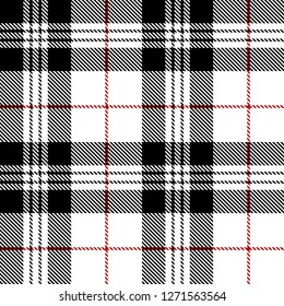 Black,red and white black tartan plaid Scottish seamless pattern.Texture from tartan, plaid, tablecloths, clothes, shirts,dresses, paper, bedding, blankets and other textile.