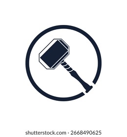 Estilo moderno del logotipo abstracto de Blacksmith