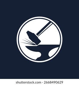 blacksmith abstract logo modern style