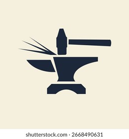 Estilo moderno del logotipo abstracto de Blacksmith