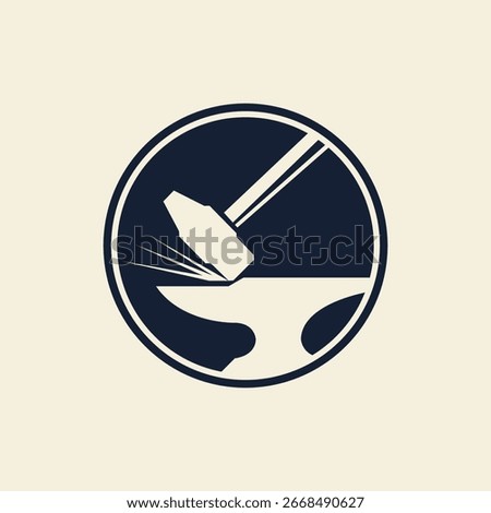 blacksmith abstract logo modern style