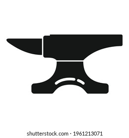 Blacksmith anvil icon. Simple illustration of Blacksmith anvil vector icon for web design isolated on white background