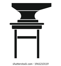 Blacksmith anvil stand icon. Simple illustration of Blacksmith anvil stand vector icon for web design isolated on white background