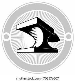 Blacksmith Anvil, Vector Logo.