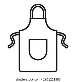 Blacksmith apron icon. Outline Blacksmith apron vector icon for web design isolated on white background