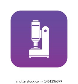 Blacksmith automatic hammer icon digital purple for any design isolated on white vector illustration