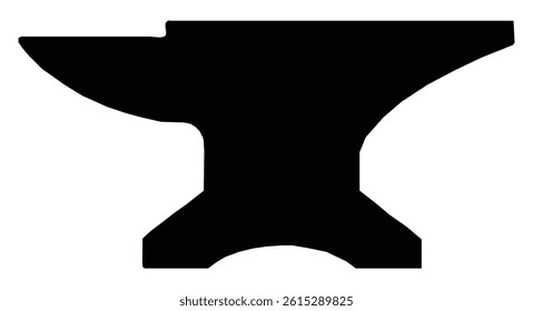 Blacksmith crafting anvil block flat icon for apps and games, Vector-eps 10