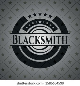 Blacksmith dark emblem. Retro. Vector Illustration. Detailed.