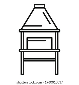 Blacksmith equipment icon. Outline Blacksmith equipment vector icon for web design isolated on white background