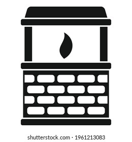 Blacksmith fire icon. Simple illustration of Blacksmith fire vector icon for web design isolated on white background