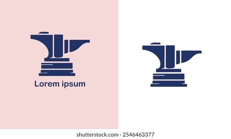 Schmied Forgemaster Metalsmith Smith einzigartiges Logo Design Illustration