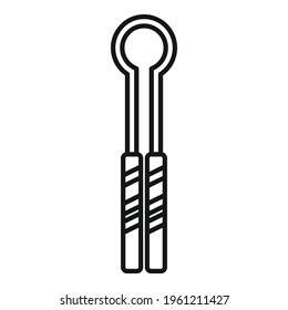 Blacksmith handle tool icon. Outline Blacksmith handle tool vector icon for web design isolated on white background