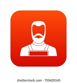 Blacksmith icon digital red for any design isolated on white vector illustration