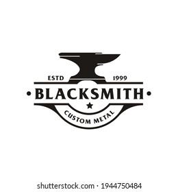 Blacksmith Iron Anvil Foundry To Costuming Metal Logo