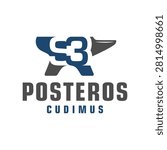 blacksmith logo design with letter S3
