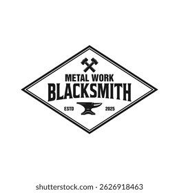 blacksmith logo icon template vector