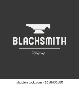 Blacksmith Logo Set Hammers Anvil Pliers Stock Vector (Royalty Free ...